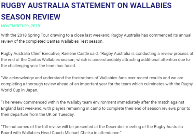 Wallabies line up Cheika replacement