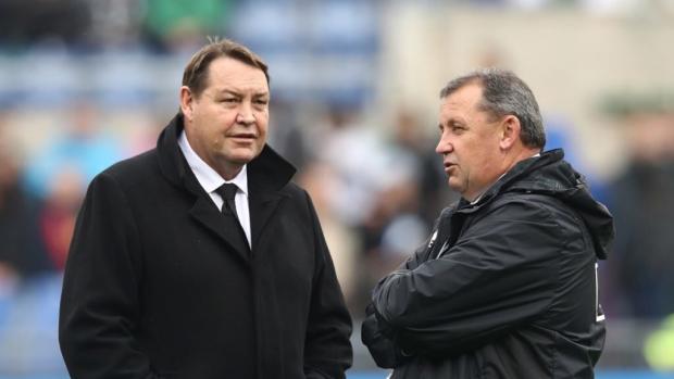Steve Hansen and Ian Foster in Rome 2018