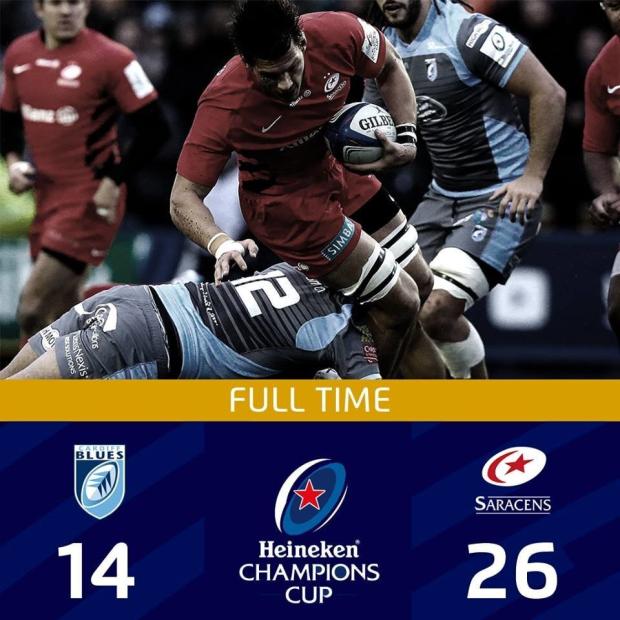 Cardiff v Saracens full-time