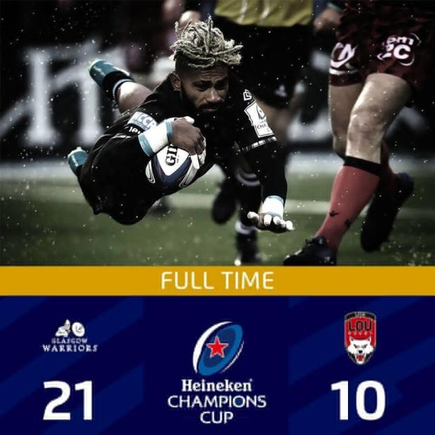 Glasgow v Lyon full-time