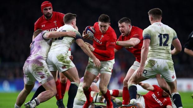 Josh Adams Wales v England 2018