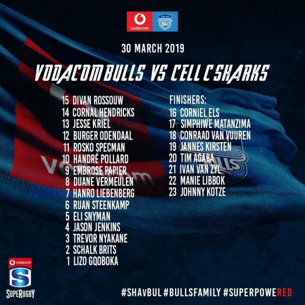 Bulls team to face Sharks 