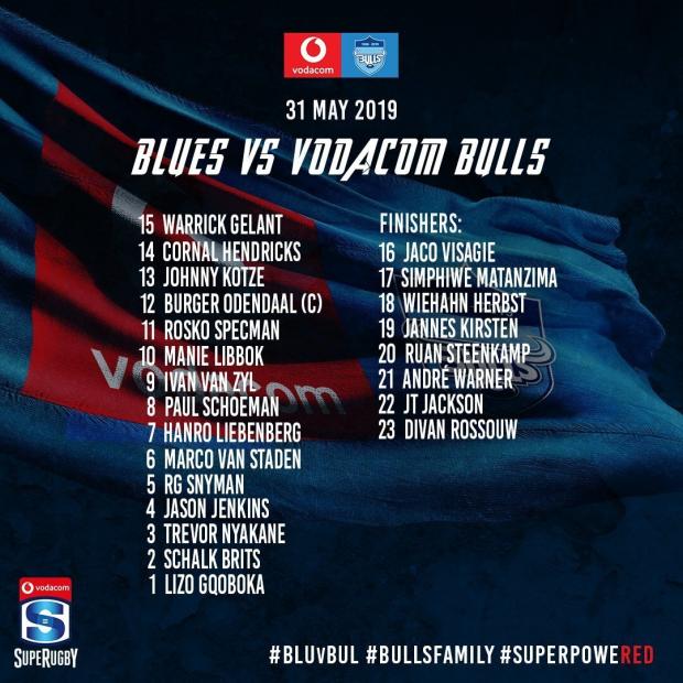 Bulls team to play Blues