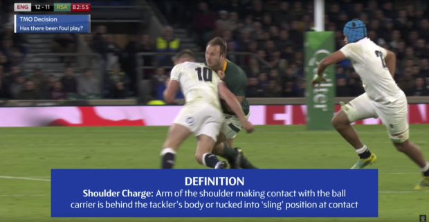 Owen Farrell versus Andre Esterhuizen