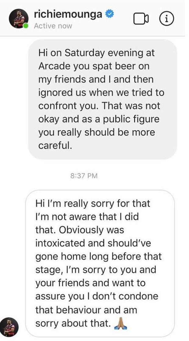 Richie-Mo'unga-apology