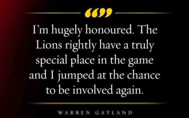 Warren Gatland quote