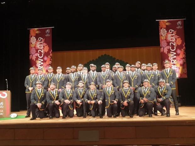 Springboks ceremony WC 2019