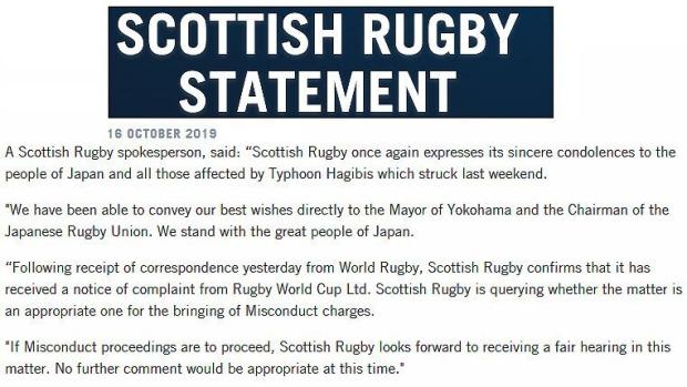 Scotland statement