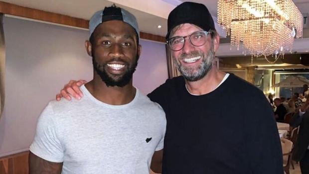 Siya Kolisi and Jurgen Klopp
