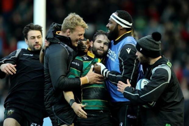 Saints celebrate