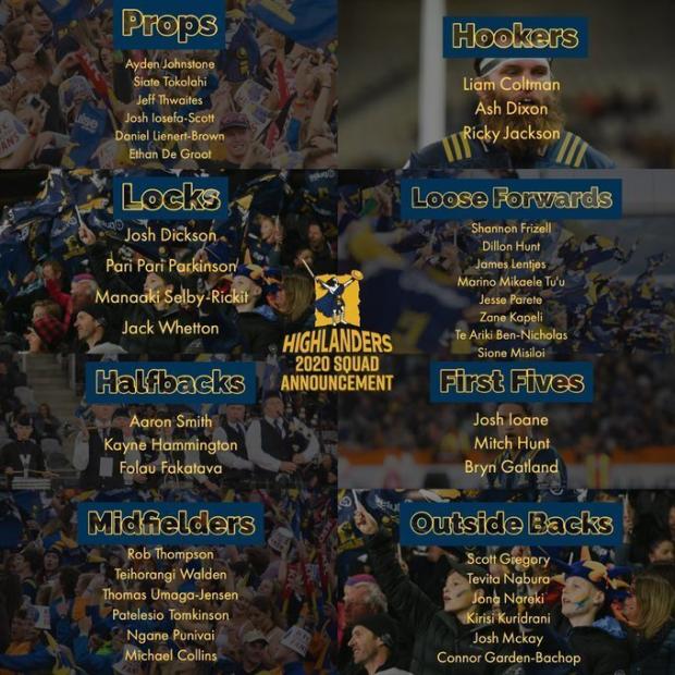Highlanders reveal their captain