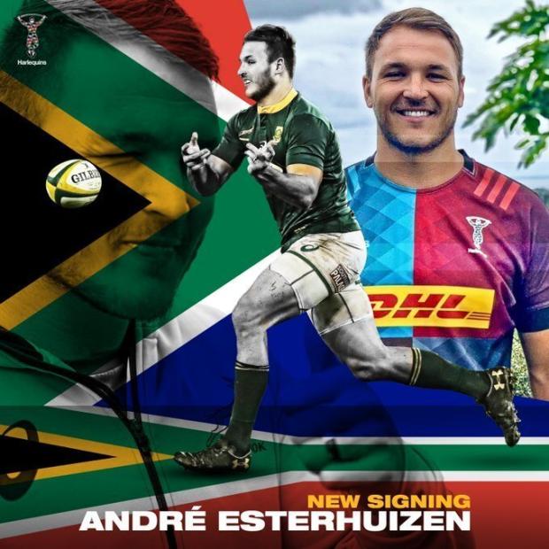 Andre Esterhuizen Quins 