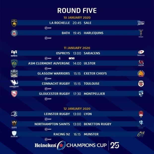European Cup fixtures