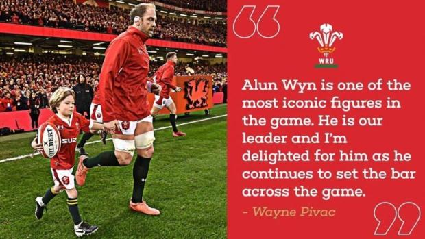 Alun Wyn Jones with quote