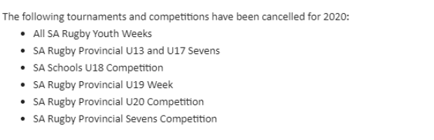 SA Rugby reveals multi-million dollar budget cuts