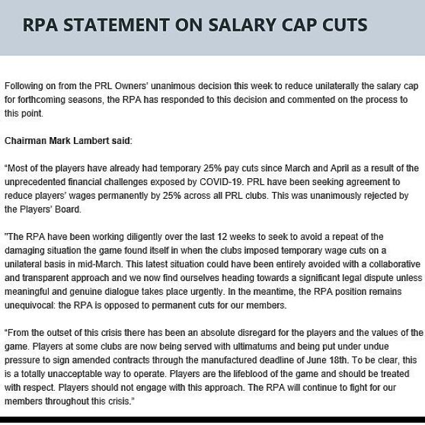 RPA statement