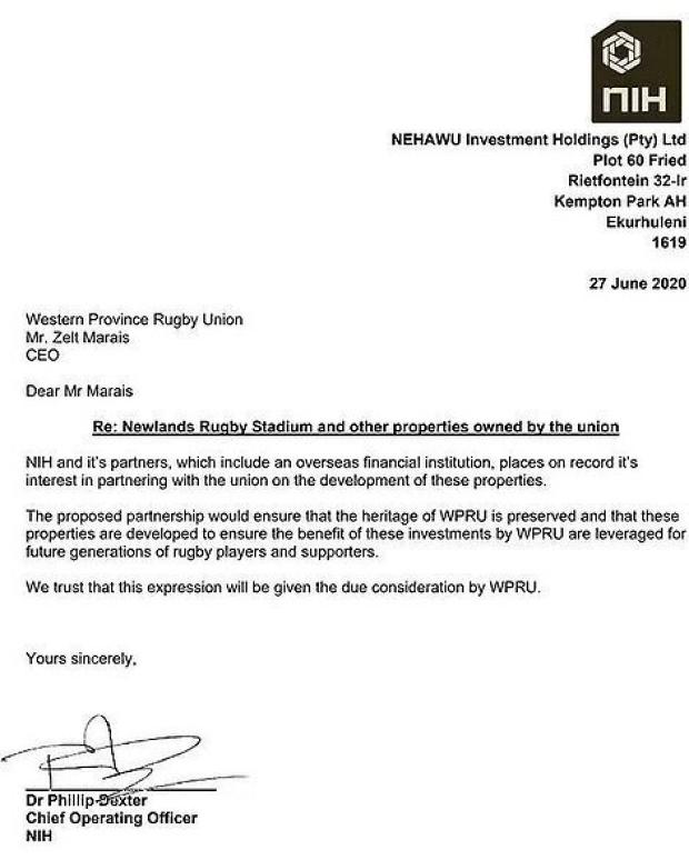 NEHAWU letter