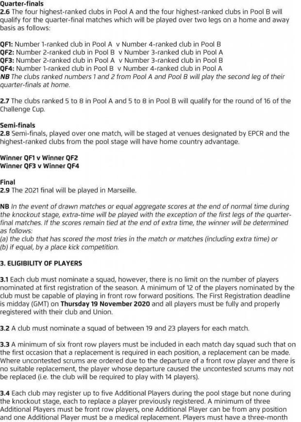European CCup statement