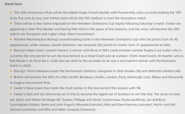 Champions Cup Final: Teams and Predictions