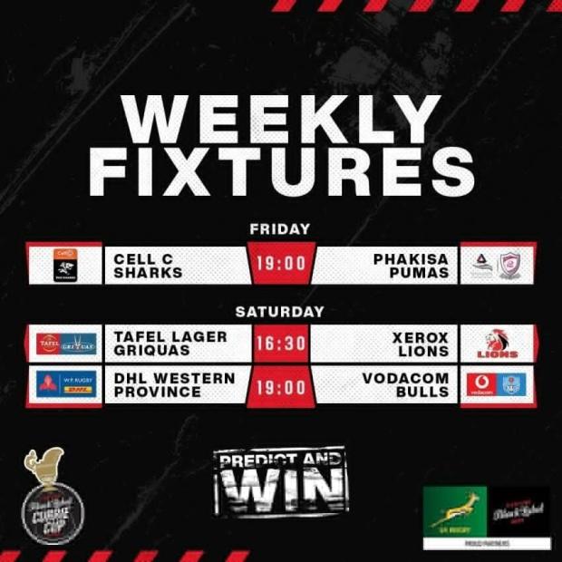 Currie Cup Round One fixtures