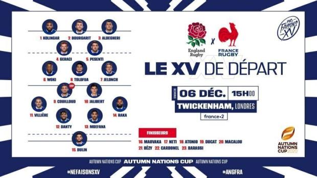 France team to face England