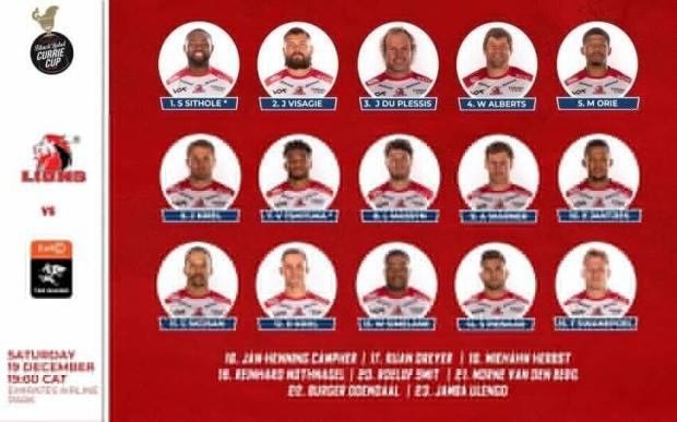Lions team to face Sharks