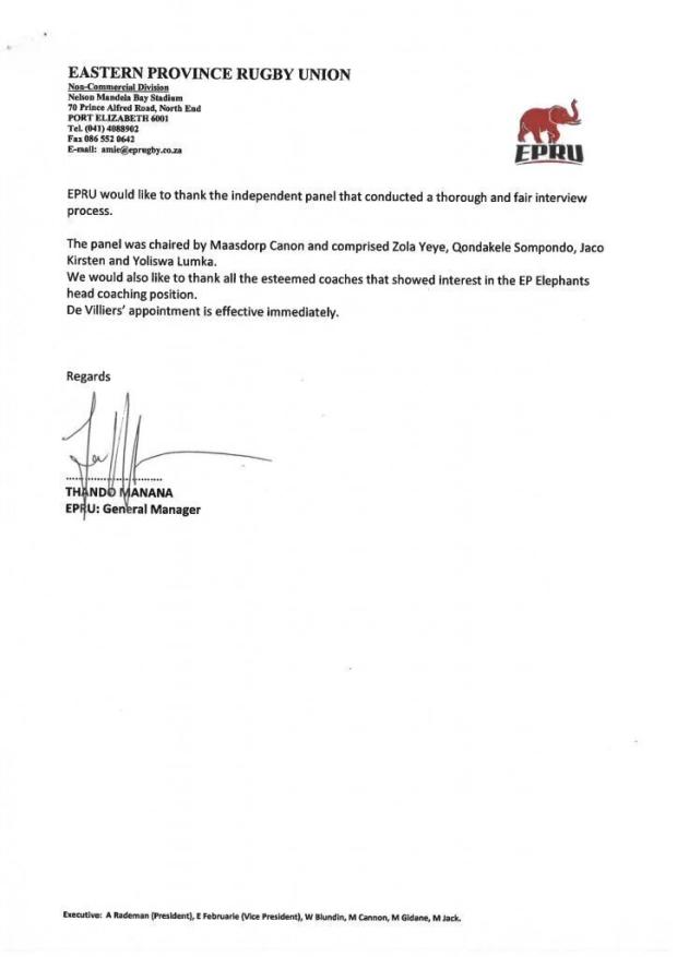Eastern Province statement