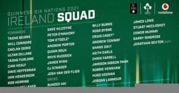 Ireland Six Nations squad