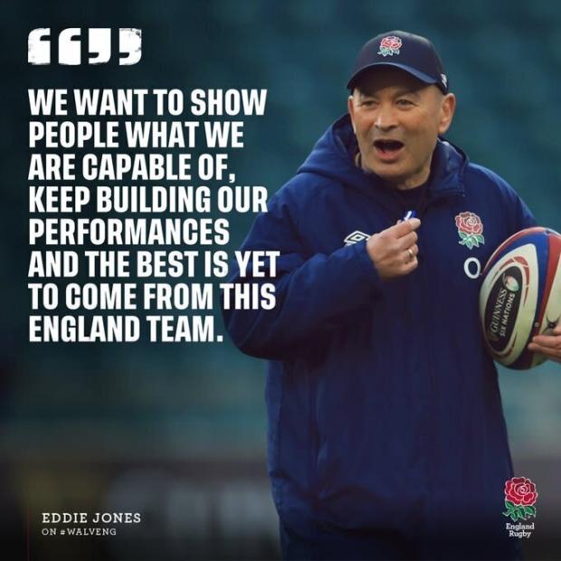 Eddie Jones with quote