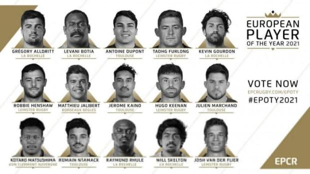Bok up for top Euro award
