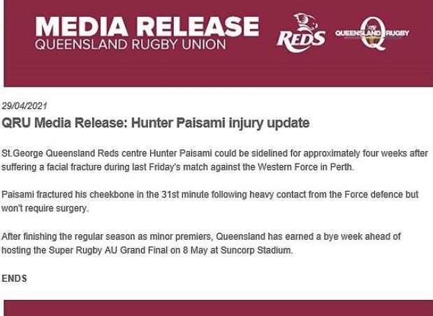 Reds-statement