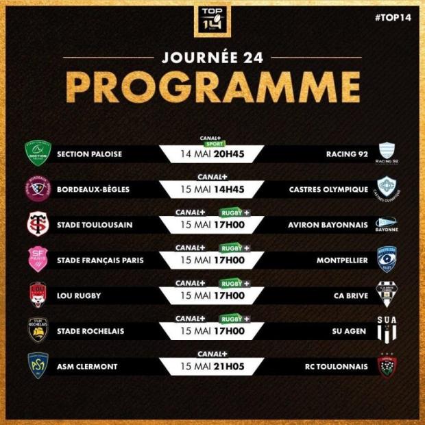 Top 14 Round 24 fixtures