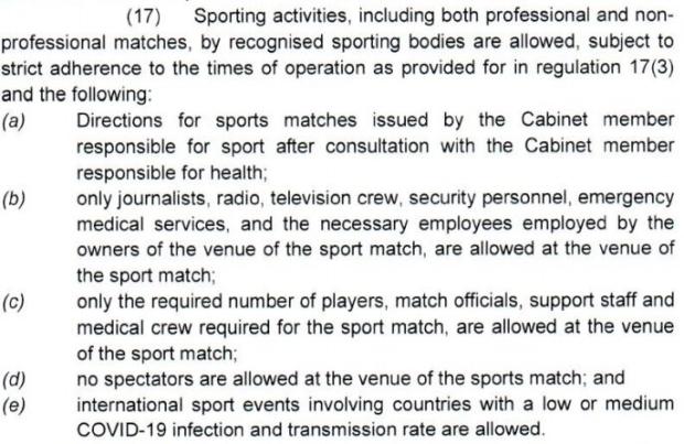 SA gov gazette June 27 2021