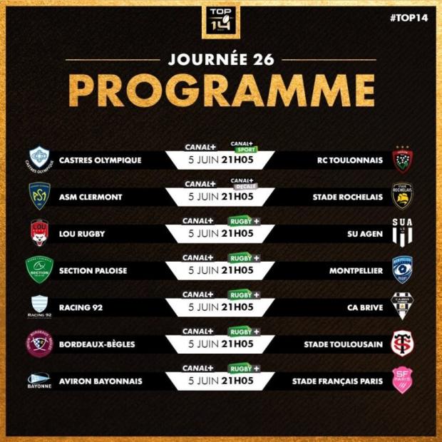 Top 14 fixtures