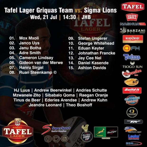 Griquas bring in former Bulls lock for Lions clash