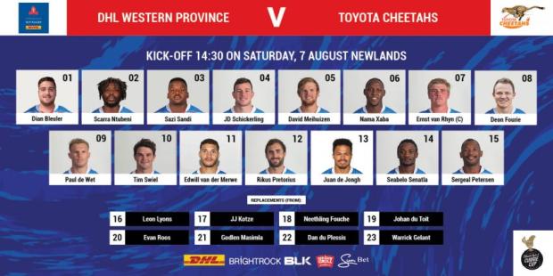 Western Province team