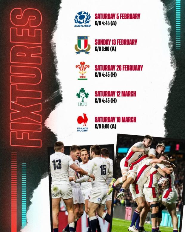 England fixtures