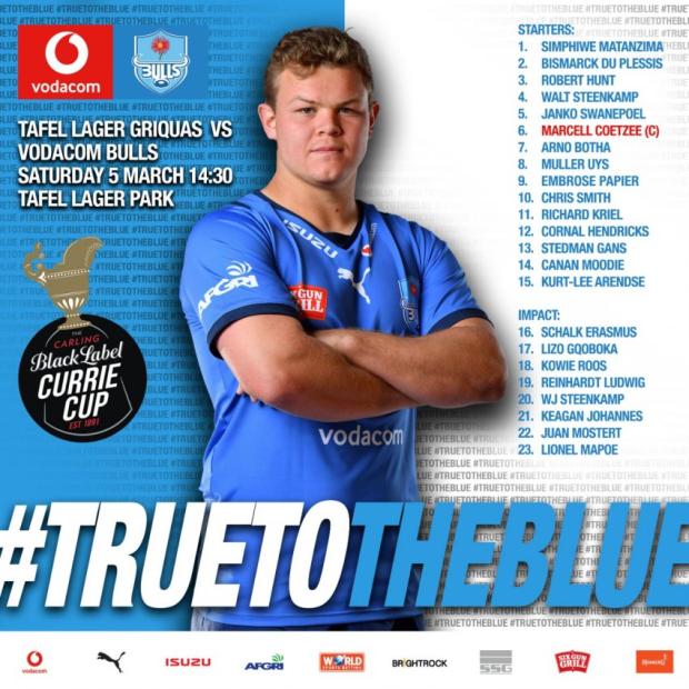 Bulls team to play Griquas