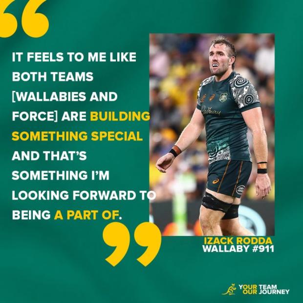 'World-class' lock commits to Wallabies and Force