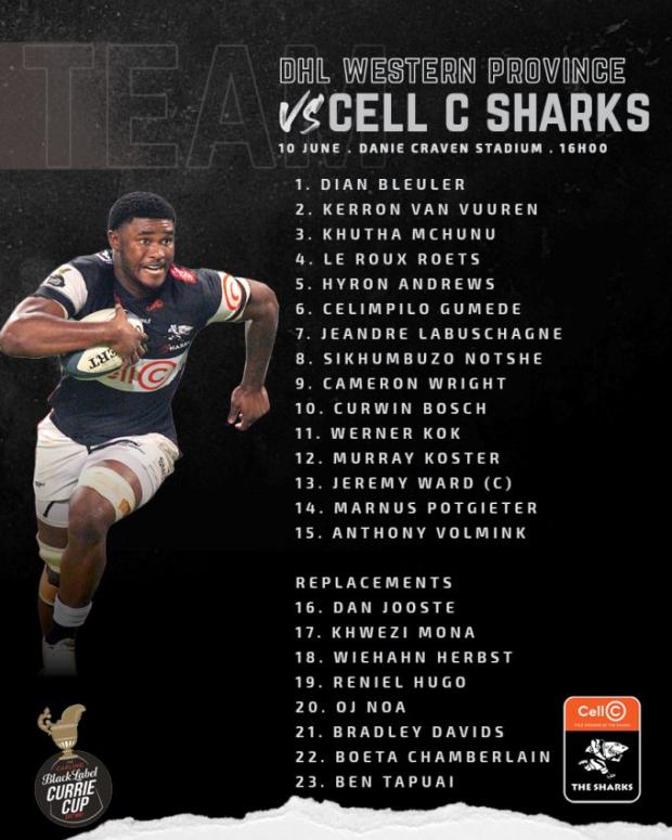 Sharks bulk up with URC stars for WP clash