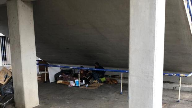 Vagrants-under-Newlands-bridge
