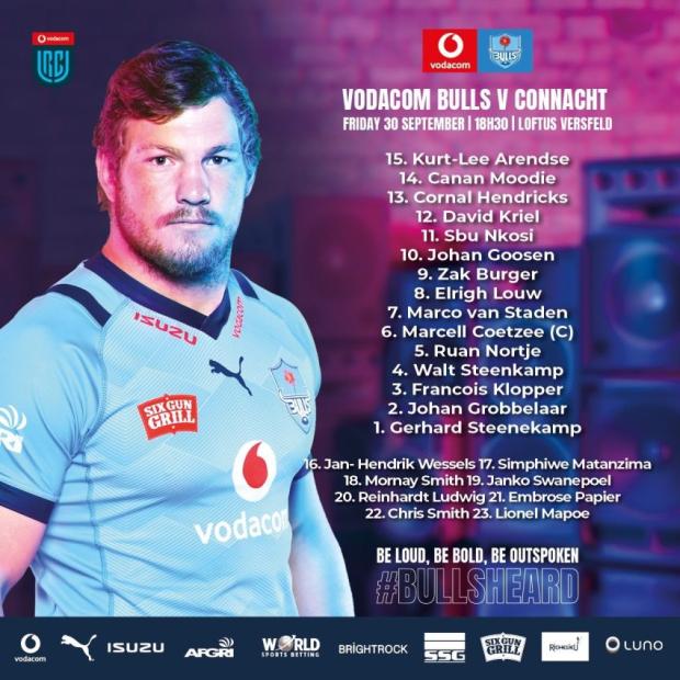 Goosen gets pivot role as Boks boost Bulls