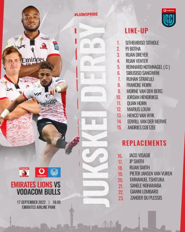Lions team to face Bulls UIRC Round One