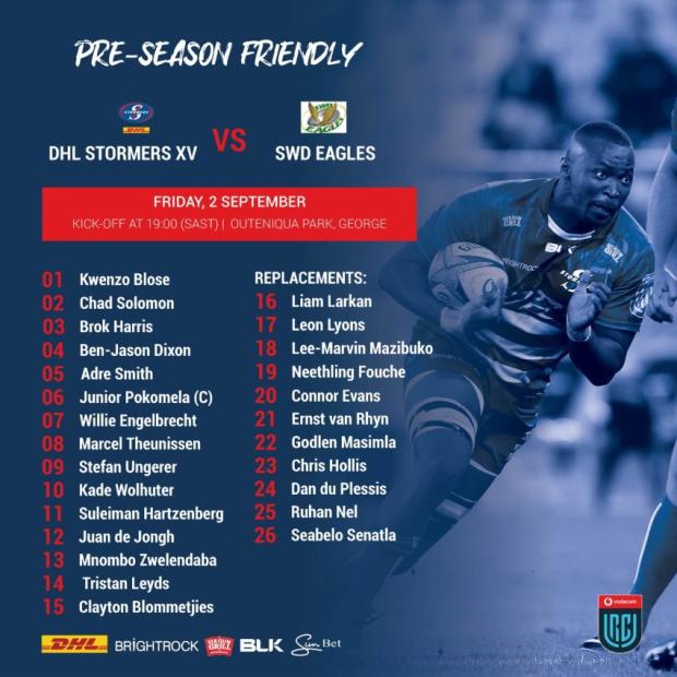 Stormers team to face SWD Eagles