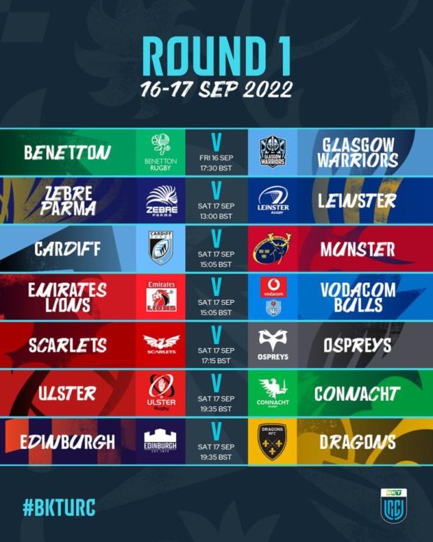 URC Round One fixtures