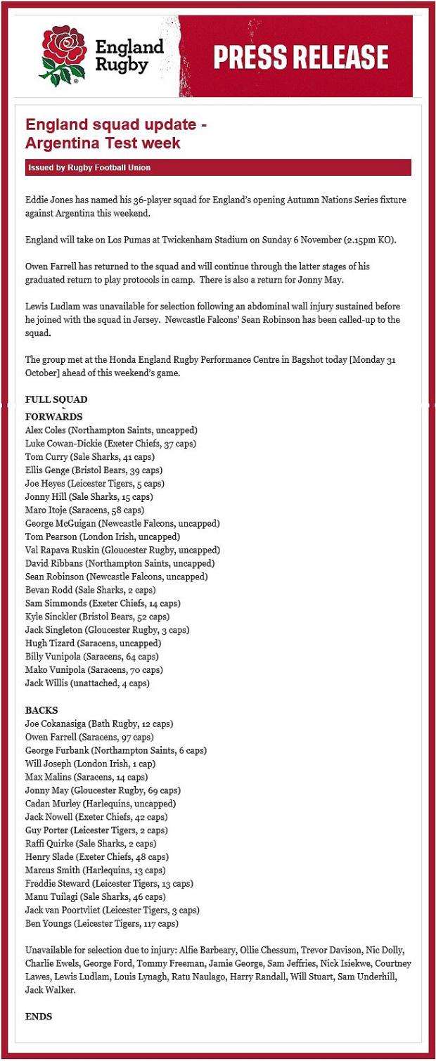 England-squad-update