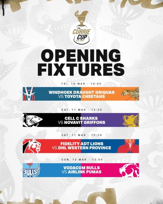 Currie Cup Round One fixtures