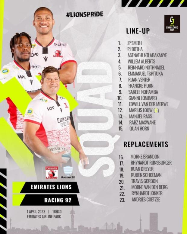 Lions opt for continuity
