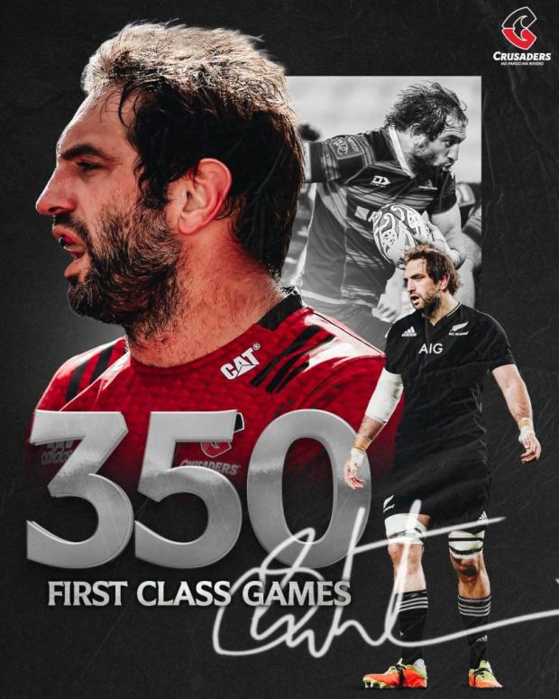 Sam Whitelock 350 first-class games