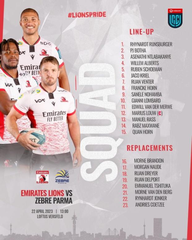 Tshituka returns on the bench for Zebre clash